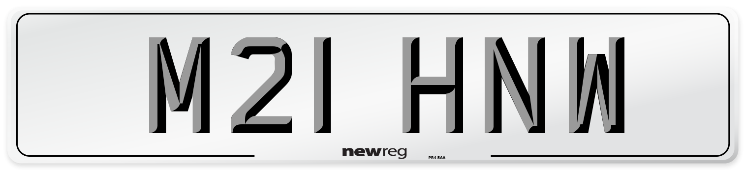 M21 HNW Number Plate from New Reg
